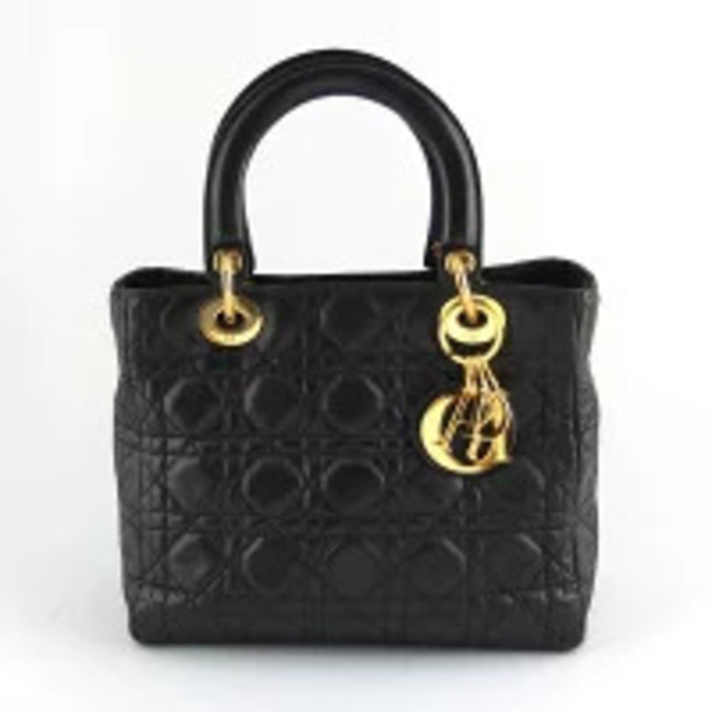 Christian Dior Lady handbag lambskin black